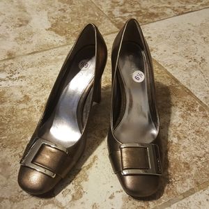 ❤️Last Chance !! Calvin Klein  Pumps Nicola Brown Heel Pumps Shoe